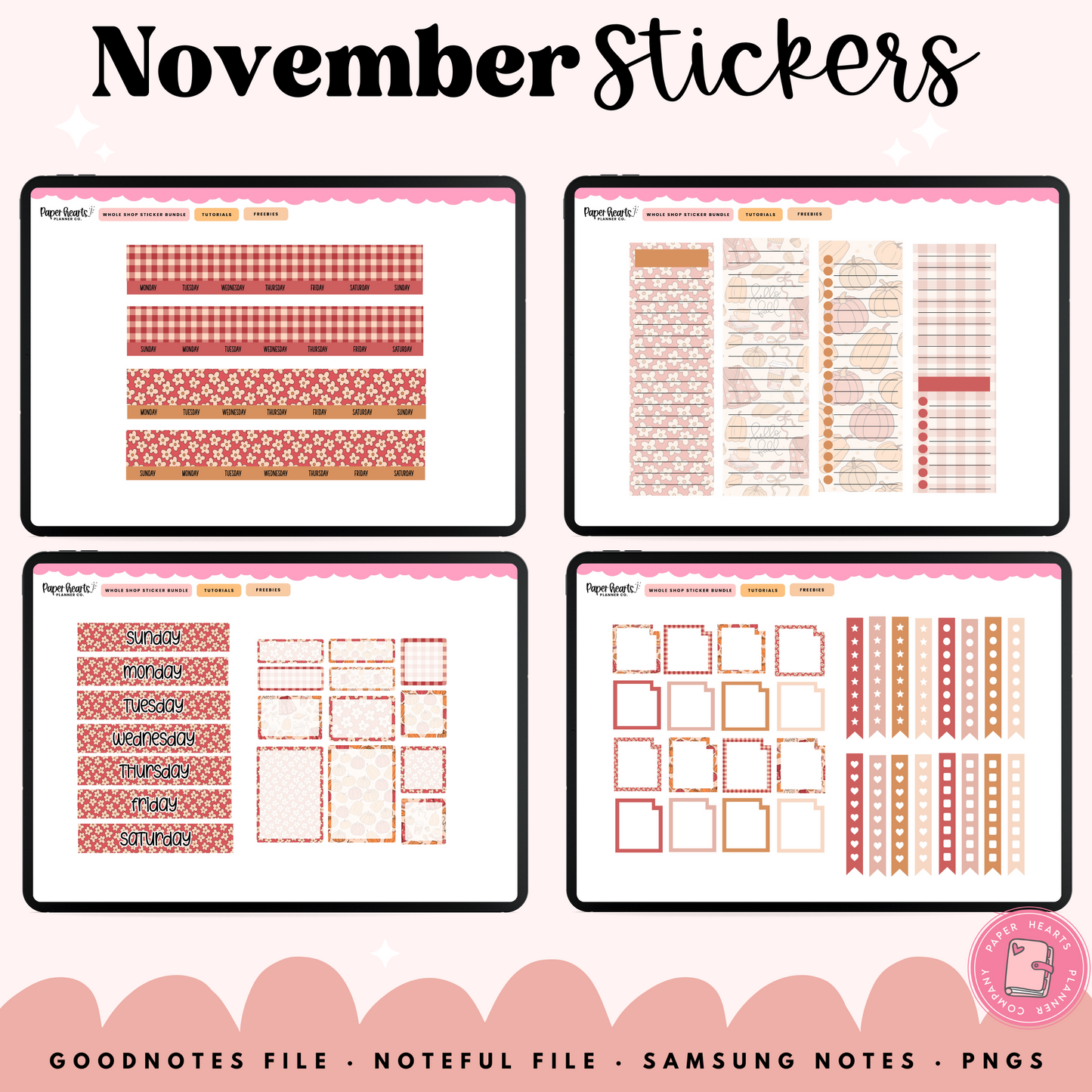 November Stickers 2025