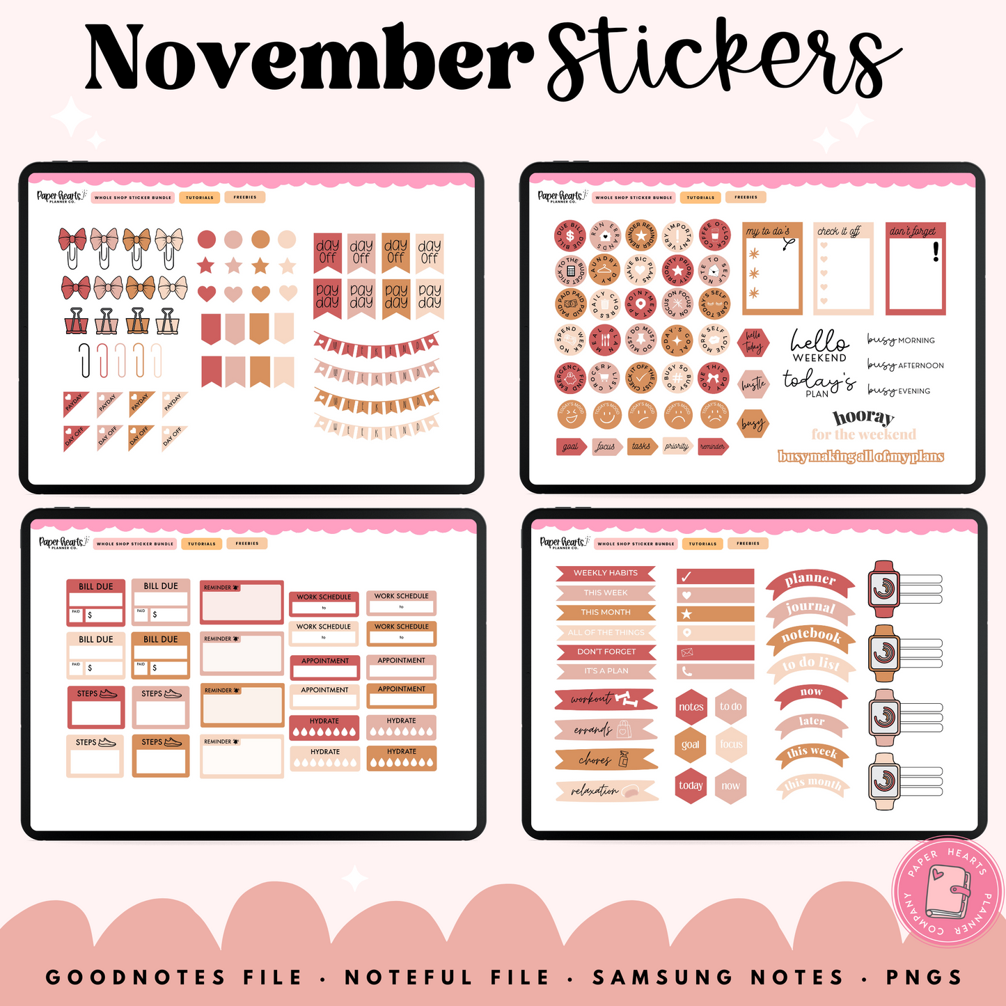 November Stickers 2025