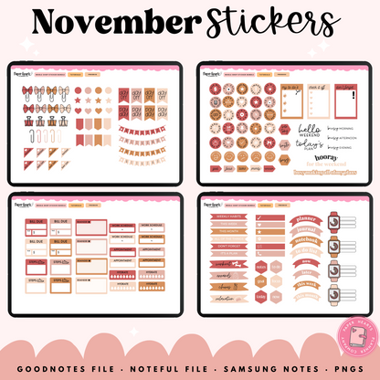 November Stickers 2025