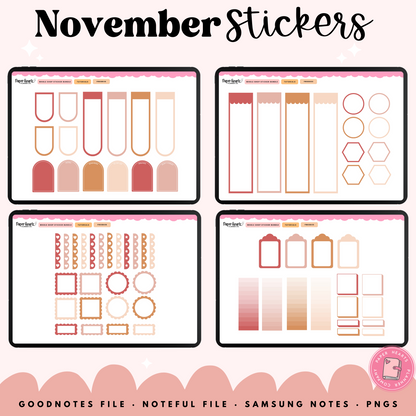 November Stickers 2025