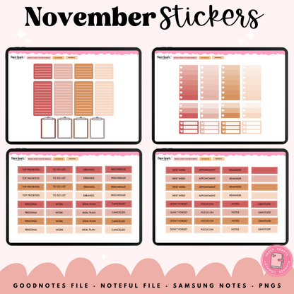 November Stickers 2025