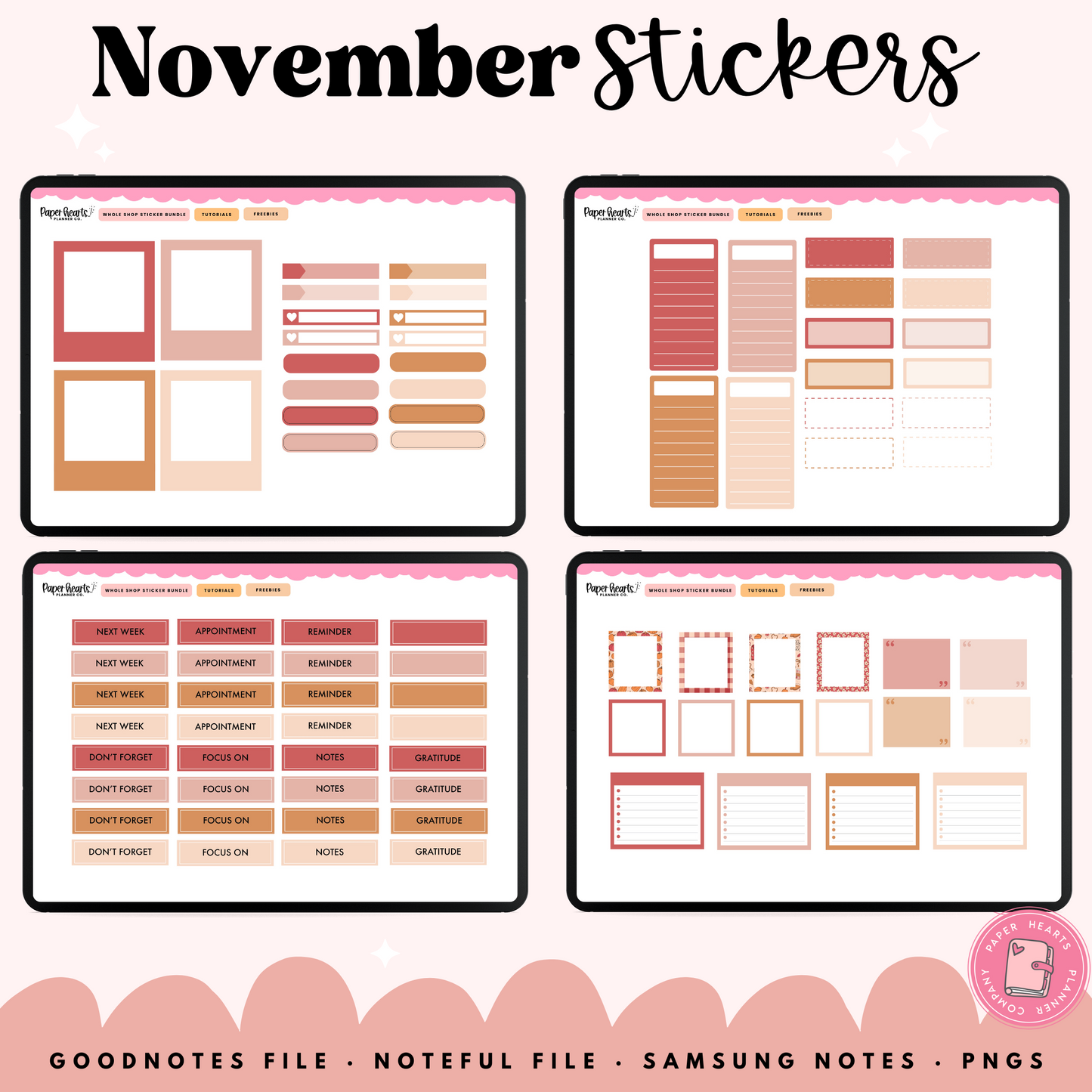 November Stickers 2025