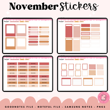 November Stickers 2025