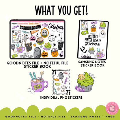 October Sweet Treats Stickers