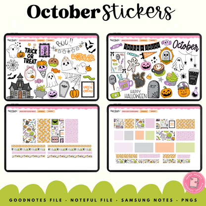 October Sweet Treats Stickers