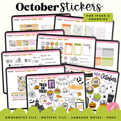 October Sweet Treats Stickers