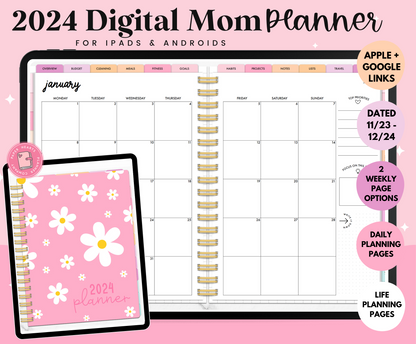 2024 Pastel Mom Digital Planner