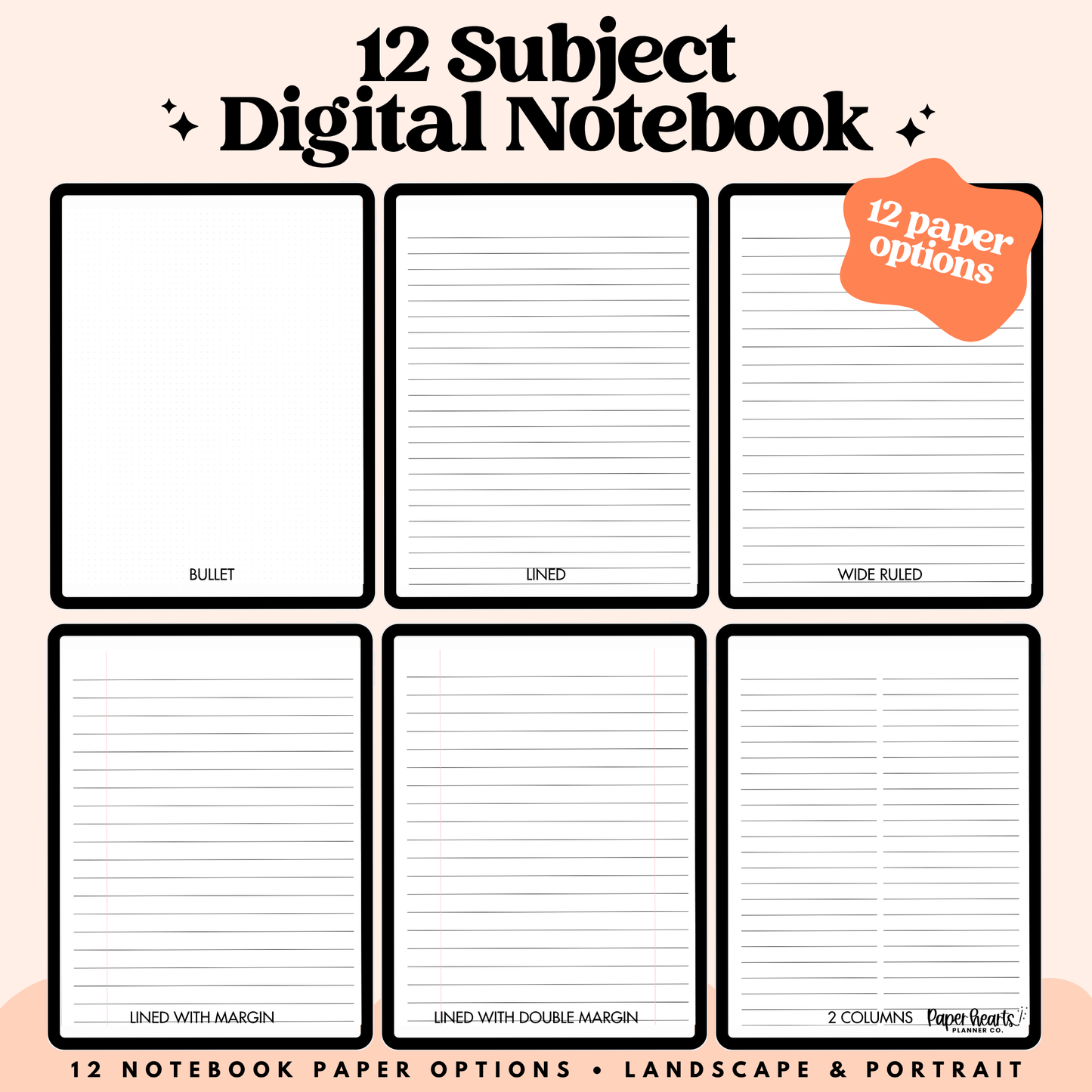 Peach Digital Notebook