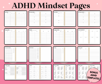 2024 Pink ADHD Digital Planner