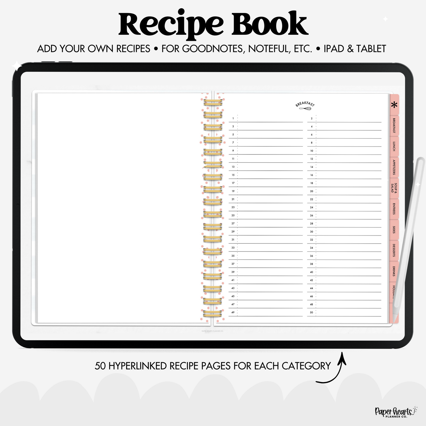 Pink Recipe Book