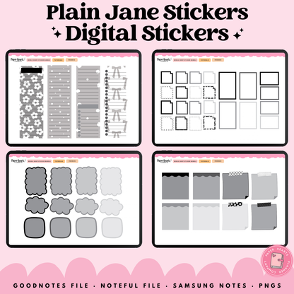 Plain Jane Stickers