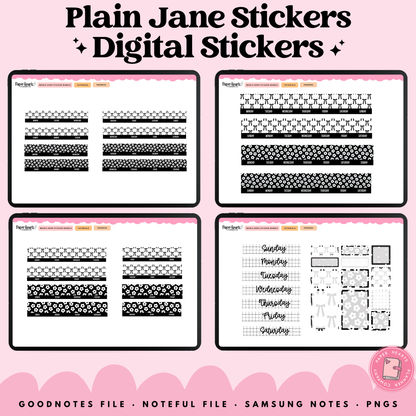 Plain Jane Stickers