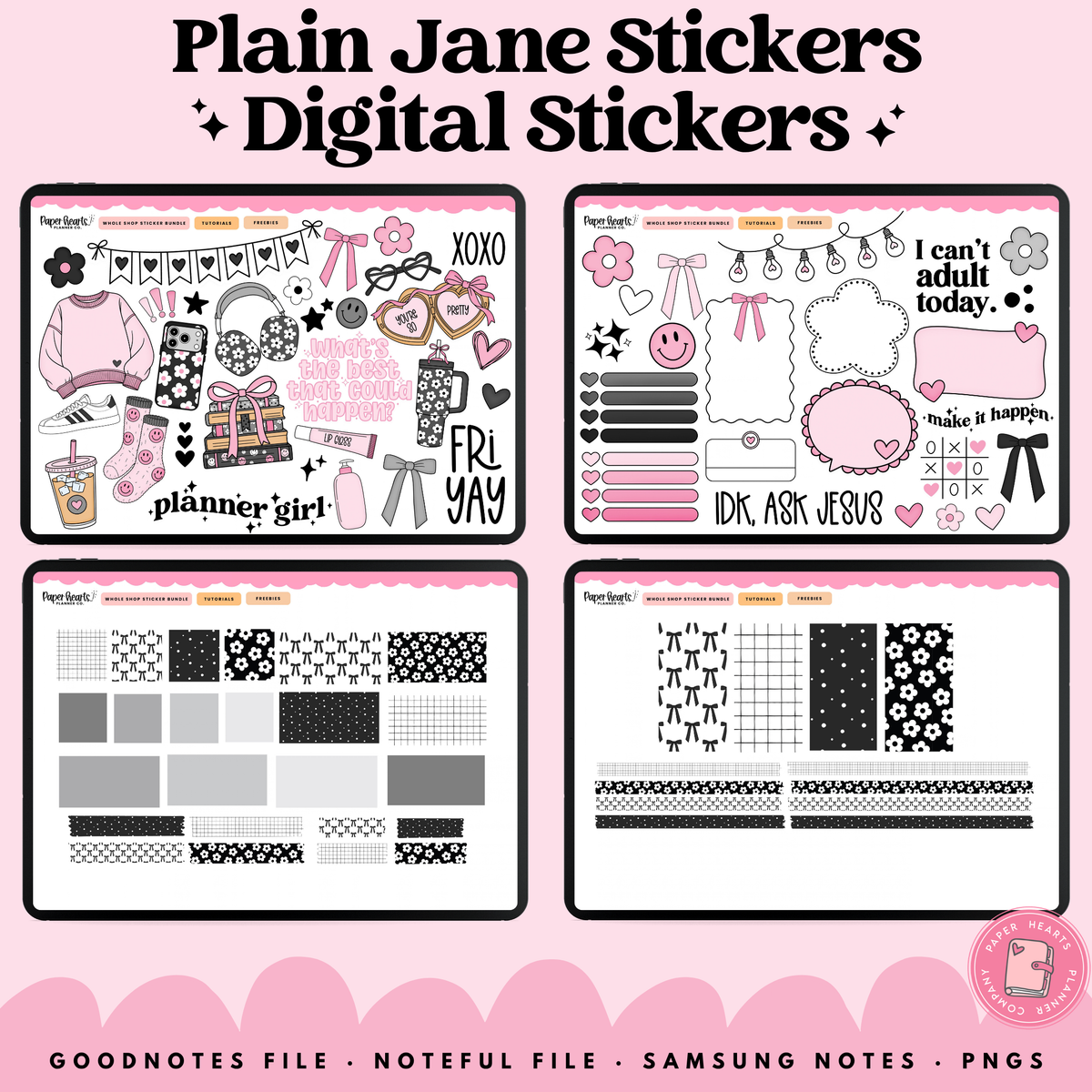 Plain Jane Stickers
