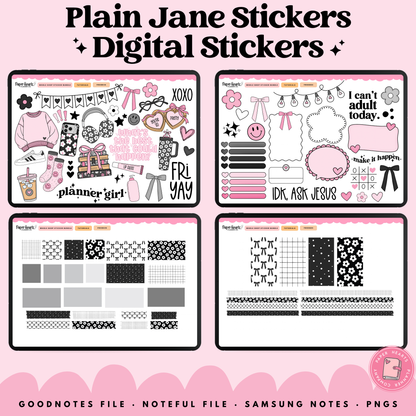 Plain Jane Stickers