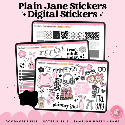 Plain Jane Stickers