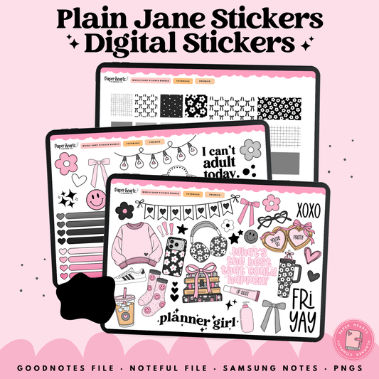Plain Jane Stickers