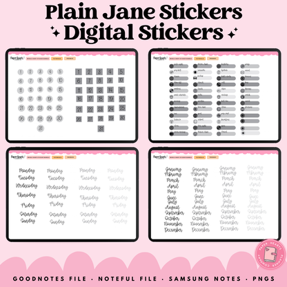 Plain Jane Stickers