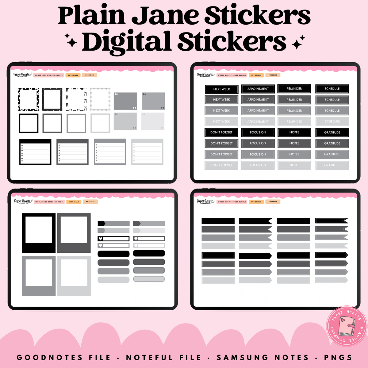 Plain Jane Stickers