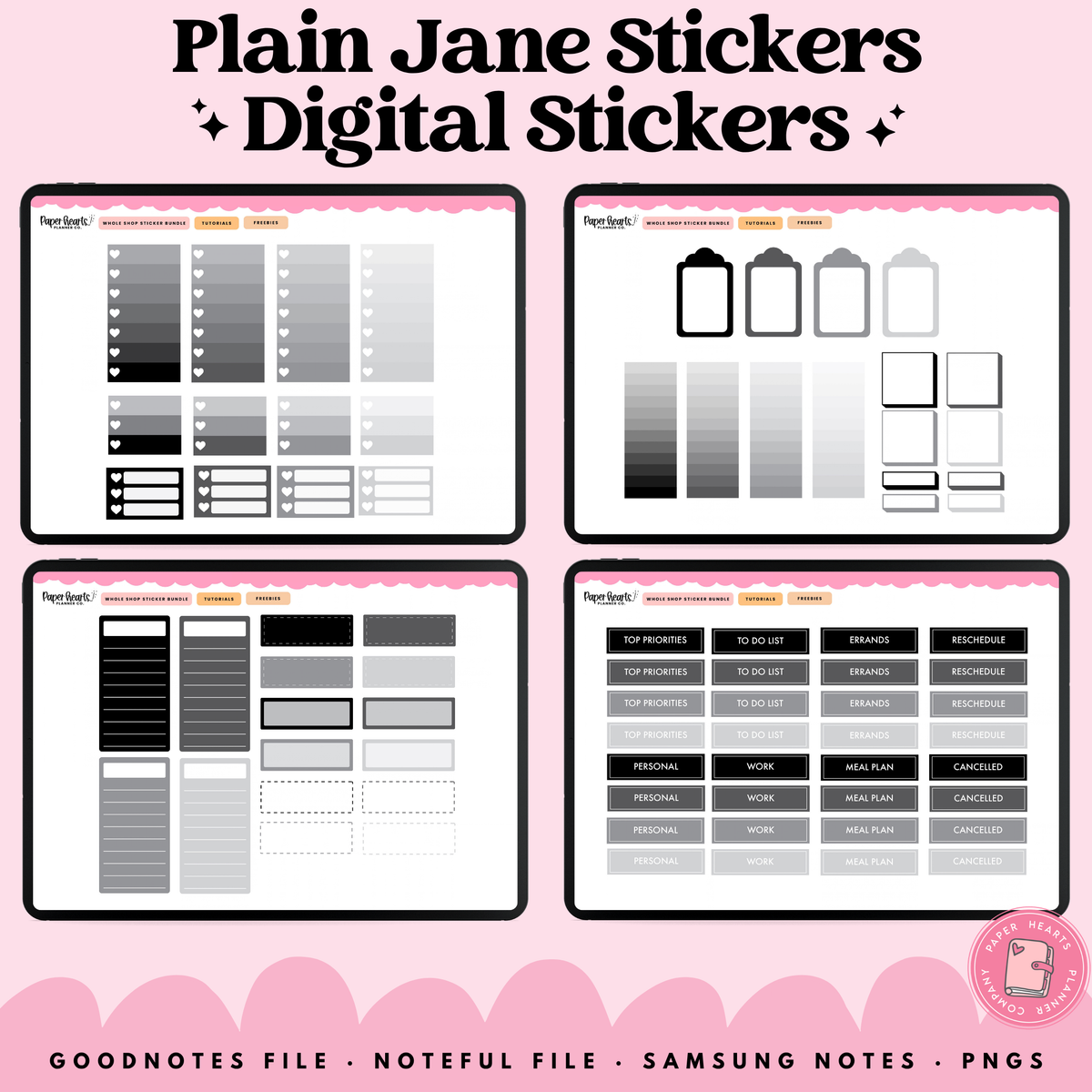 Plain Jane Stickers