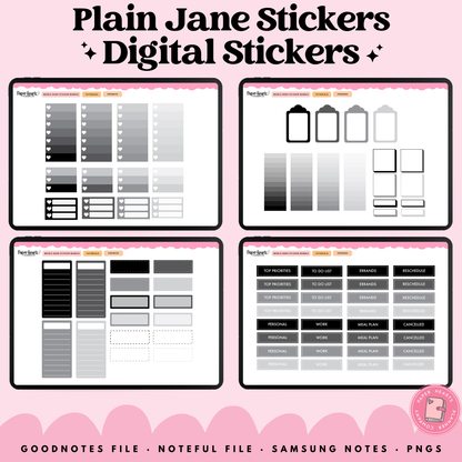 Plain Jane Stickers