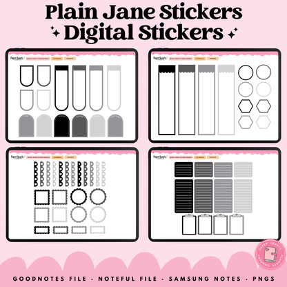 Plain Jane Stickers