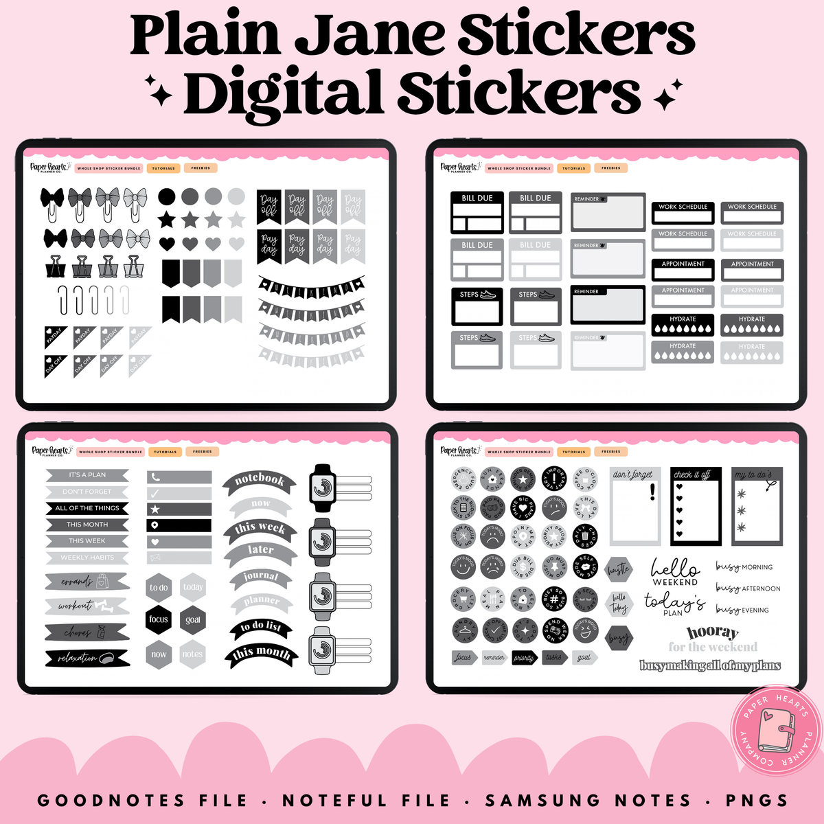 Plain Jane Stickers