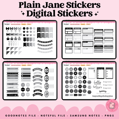 Plain Jane Stickers