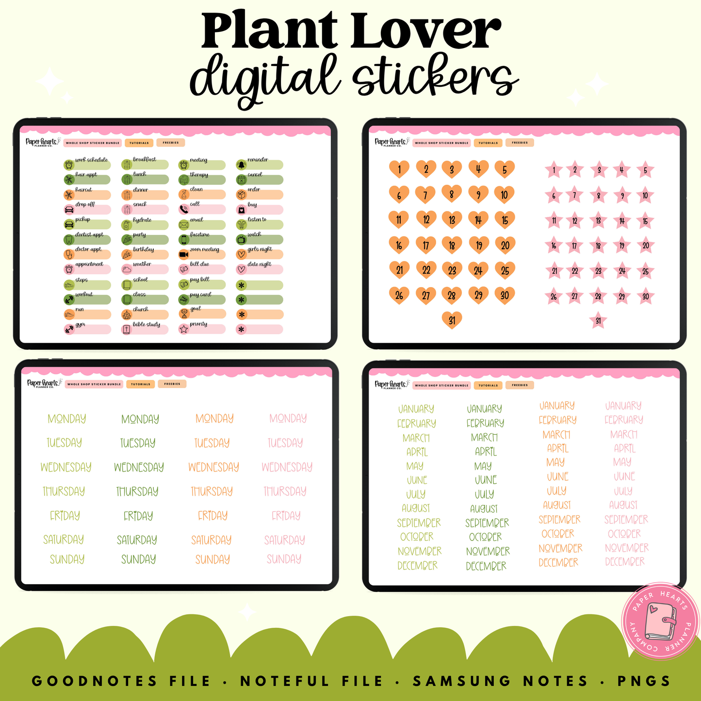 Plant Lovers Stickers