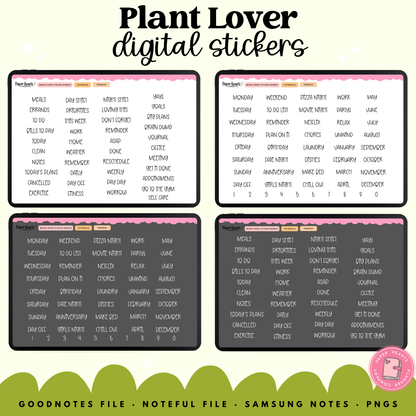Plant Lovers Stickers