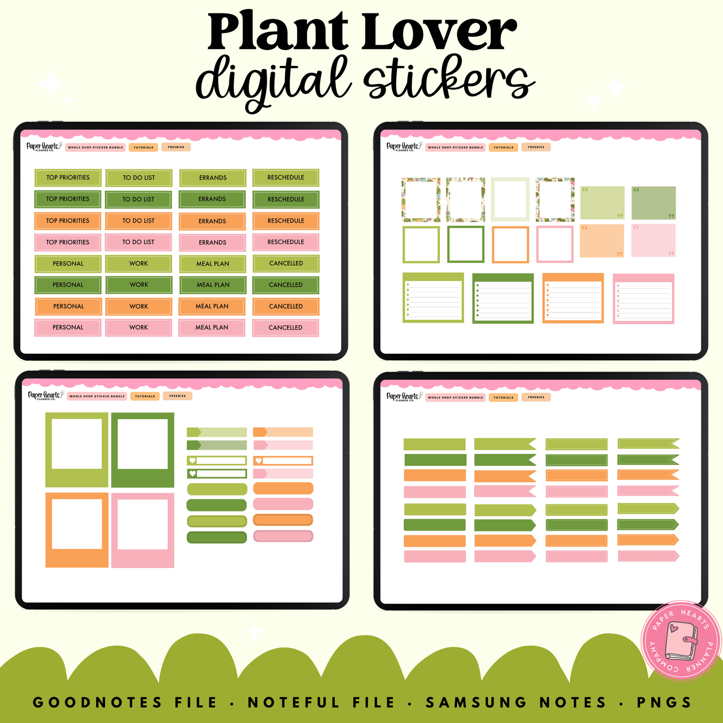 Plant Lovers Stickers