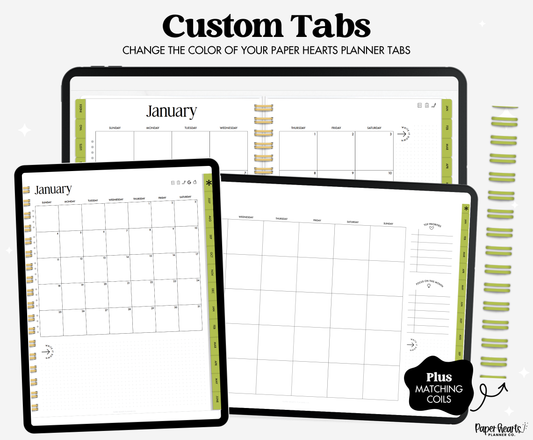 Pretty In Plants Light Green Tabs