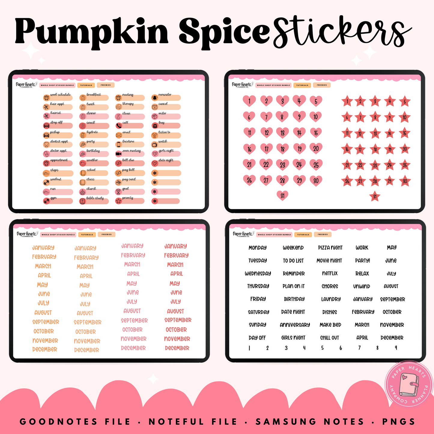 Pumpkin Spice Stickers