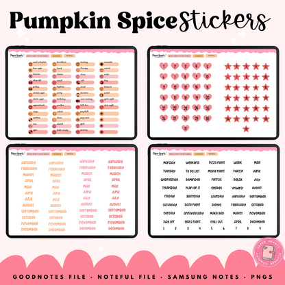 Pumpkin Spice Stickers