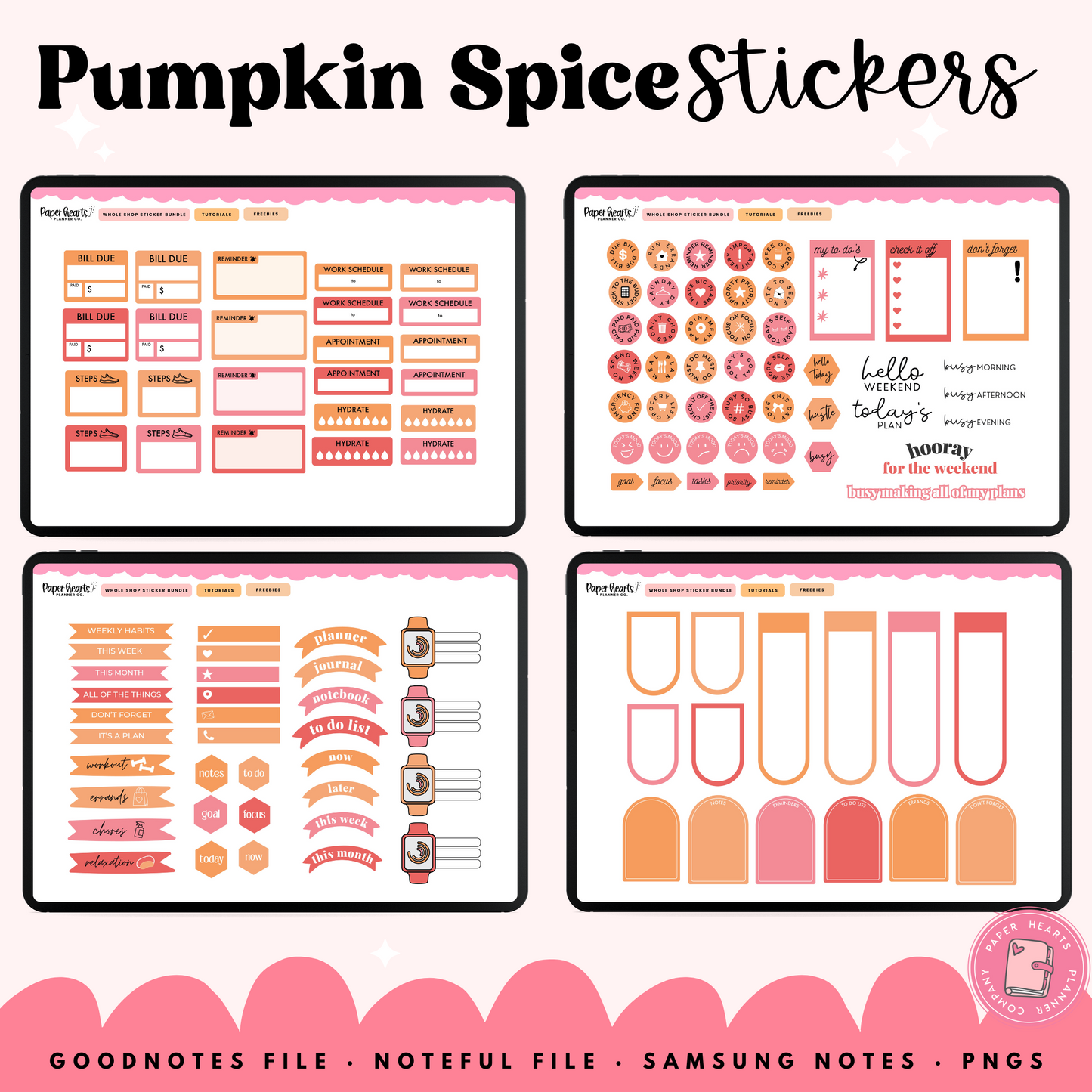 Pumpkin Spice Stickers
