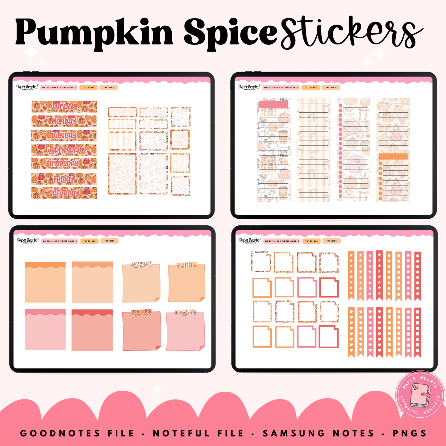 Pumpkin Spice Stickers