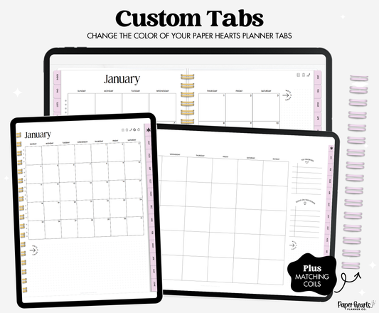 Hello April Purple Tabs