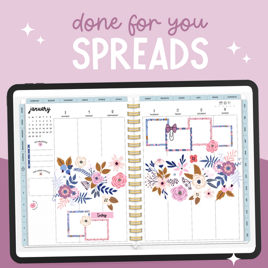 Purple Blooms Weekly DFY Spread