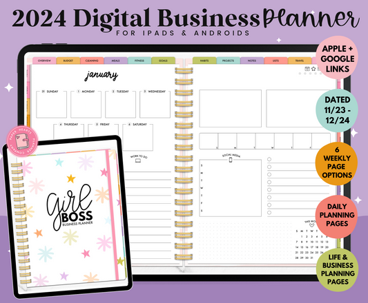 2024 Digital Planner That Girl Planner 2024 Daily, Weekly