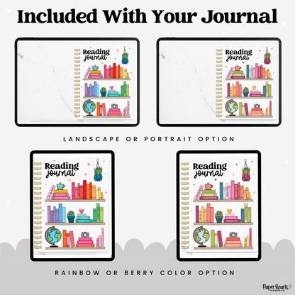 Reading Journal Portrait & Landscape