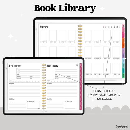 Reading Journal Portrait & Landscape