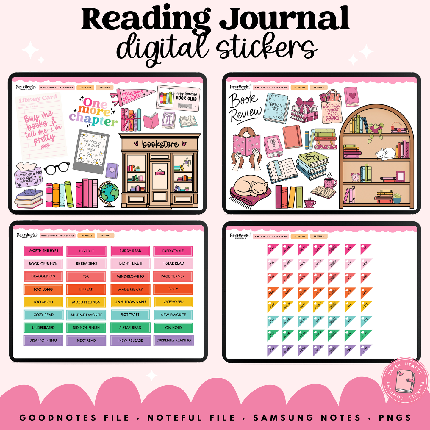 Reading Journal Stickers