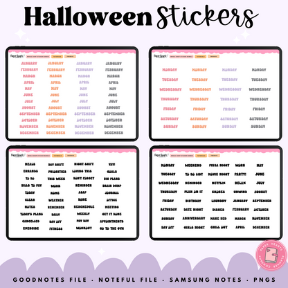 Retro Halloween Stickers