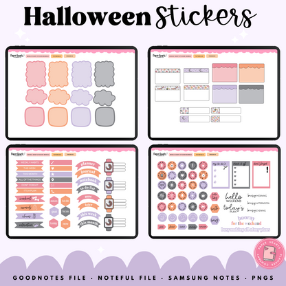 Retro Halloween Stickers