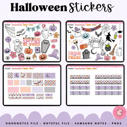 Retro Halloween Stickers