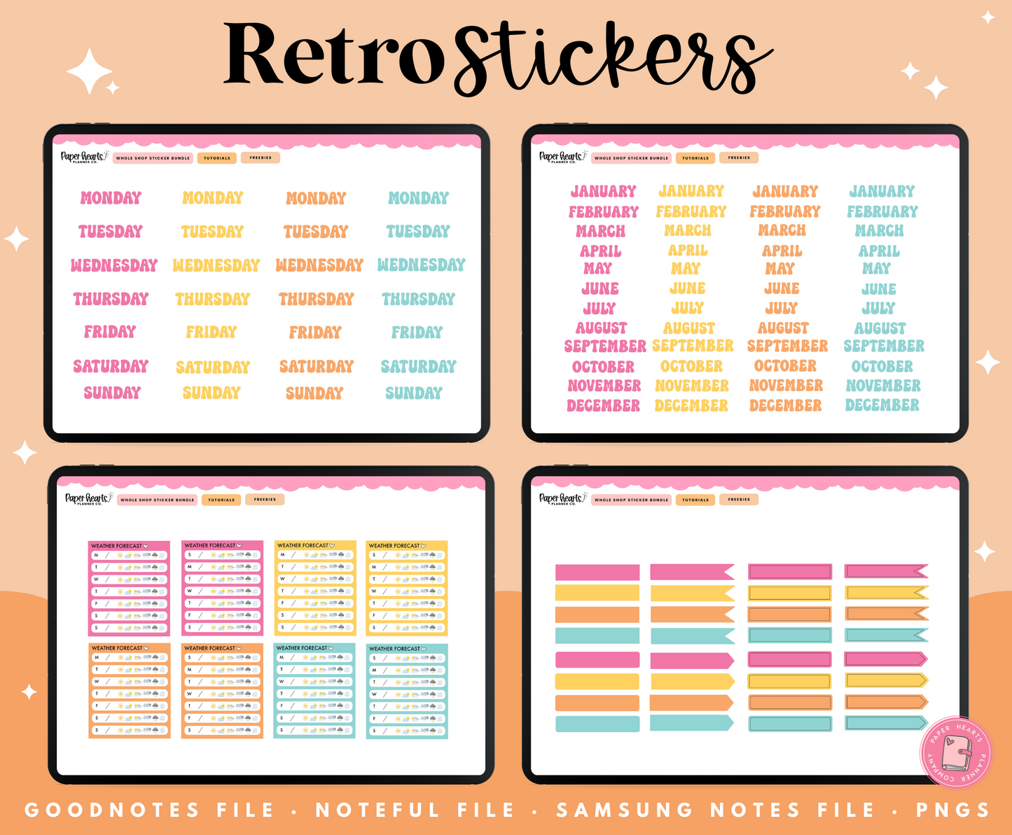 Retro Stickers