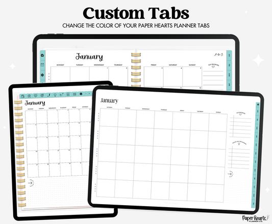 Retro Teal Tabs 92D4D3