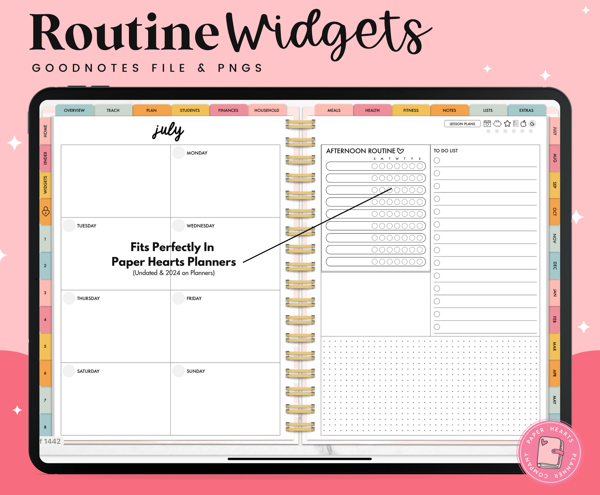 Routine Widgets – Paper Hearts Planner Co.