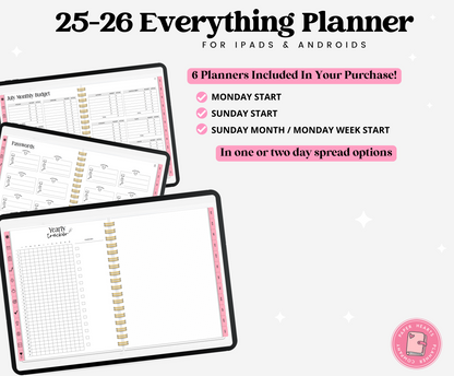 25-26 Midyear Seasonal Everything Planner