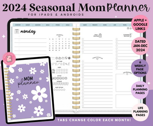 2024 Seasonal Mom Digital Planner