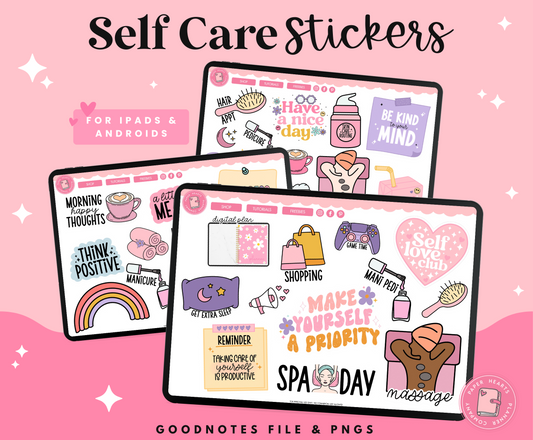 Positive Affirmations Digital Stickers – Paper Hearts Planner Co.